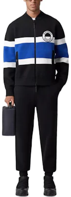 버버리 블랙 로고 스트라이프 울 혼방 집업 재킷 80587391 Lookbook 버버리 블랙 로고 스트라이프 울 혼방 집업 재킷 80587391