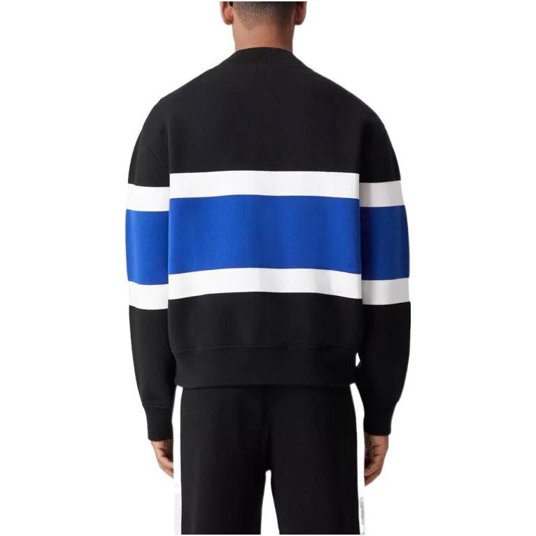 Burberry  Black Logo Striped Wool-Blend Zip Jacket 80587391 圖 4