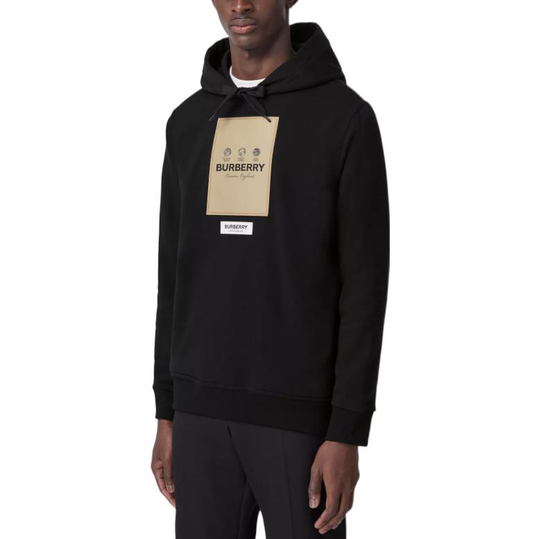 Purchase 버버리 블랙 로고 패치 긴팔 스웨트셔츠. 80571001