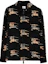 Order Burberry 黑色長袖拉鍊襯衫 拼接格紋設計. 80709581