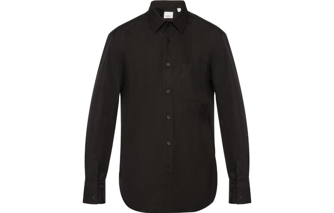 Burberry  Black Long Sleeve Casual Shirt with Single-Breasted Design. 80261521 圖 2