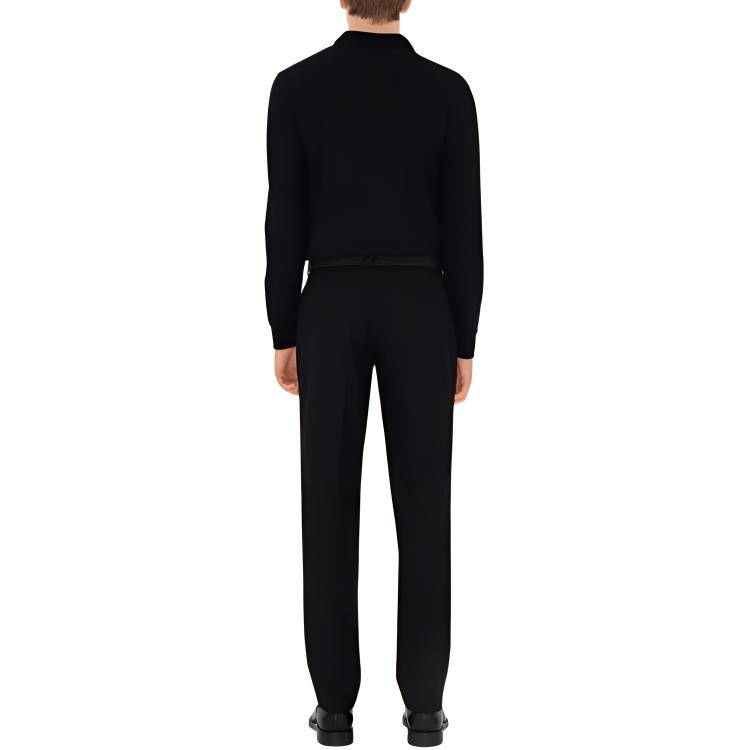 Burberry  Black Long Sleeve Logo Print Polo Shirt. 80988001 圖 4