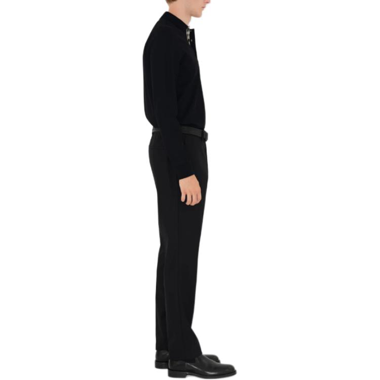 Burberry  Black Long Sleeve Logo Print Polo Shirt. 80988001 圖 5