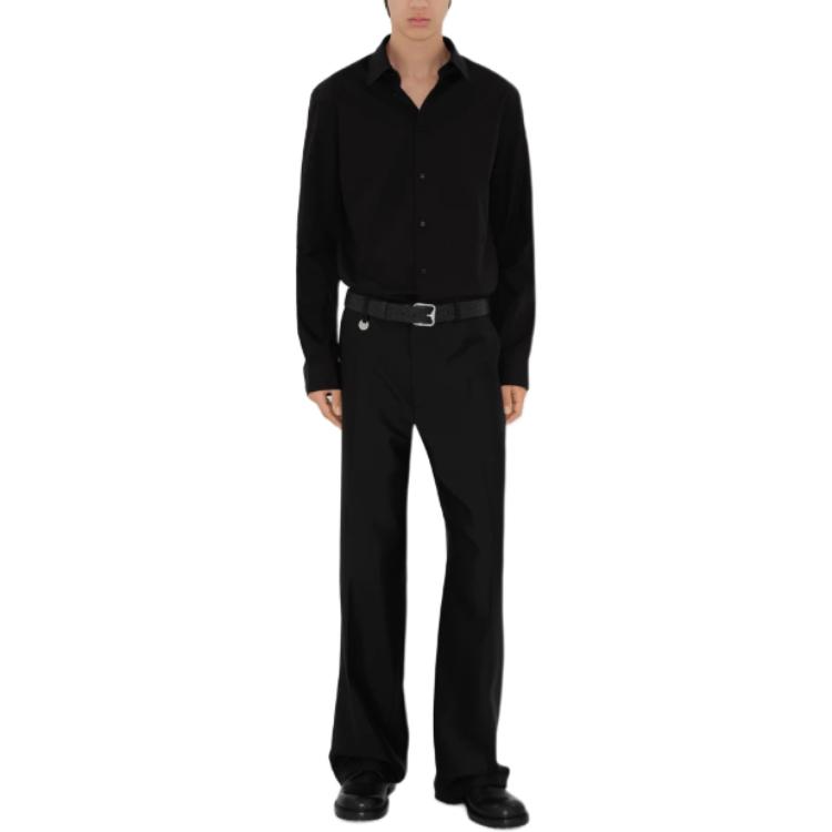 Burberry  Black Long Sleeve Slim Fit Shirt with Classic Collar Design 80919251 圖 3