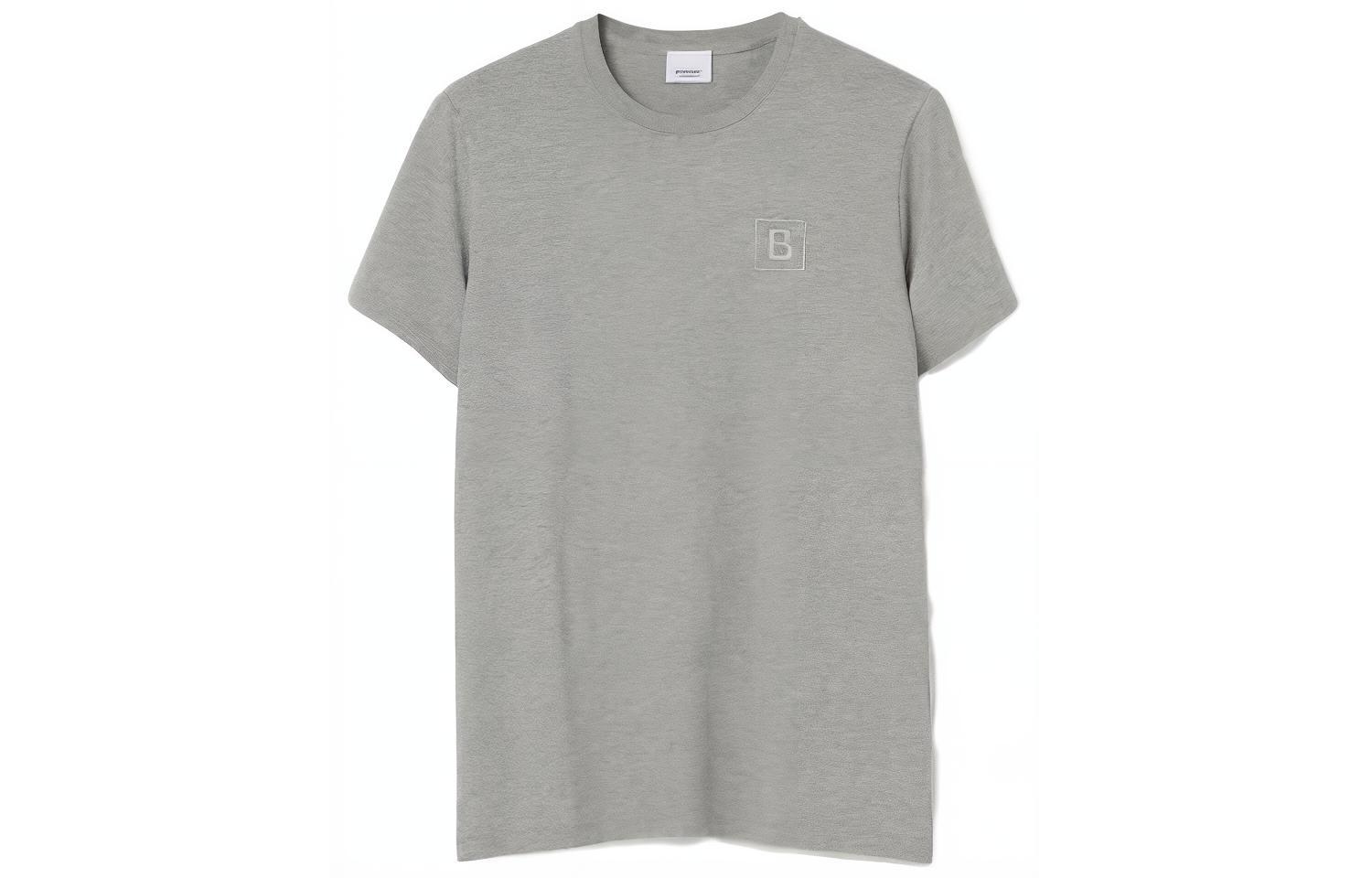 Burberry  Black Loose Fit Crew Neck Letter Print T-Shirt. 80695361