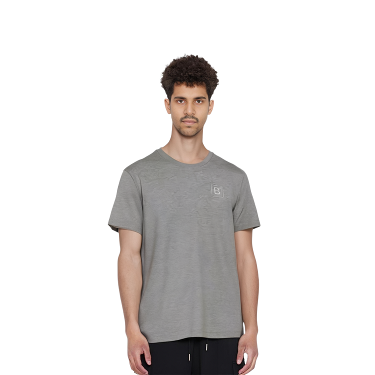 Purchase Burberry Kaos Hitam Longgar Leher Bulat dengan Cetak Huruf. 80695361