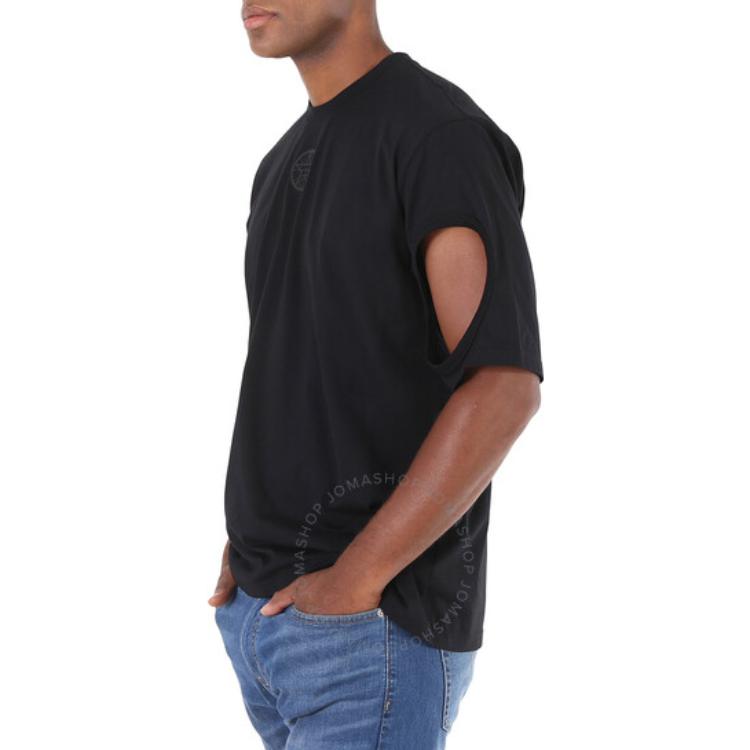 Burberry  Black Loose Fit Crewneck Hollow Short Sleeve T-Shirt. 4563789 圖 5