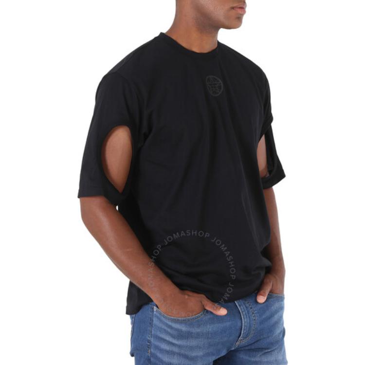 Burberry  Black Loose Fit Crewneck Hollow Short Sleeve T-Shirt. 4563789 圖 6