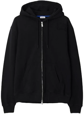 Burberry 黑色寬鬆版連帽衫搭配騎士徽標。 80849801 Order Burberry 黑色寬鬆版連帽衫搭配騎士徽標。 80849801