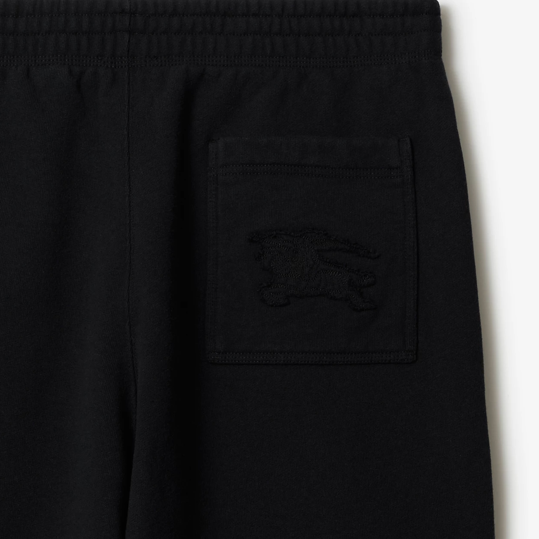 Sizing Burberry Seluar Knit Longgar Hitam dengan Rekaan Kesatria Equestrian. 80849751