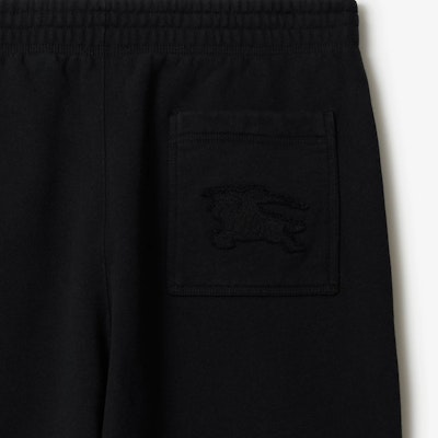 Burberry Seluar Knit Longgar Hitam dengan Rekaan Kesatria Equestrian. 80849751 Sizing Burberry Seluar Knit Longgar Hitam dengan Rekaan Kesatria Equestrian. 80849751