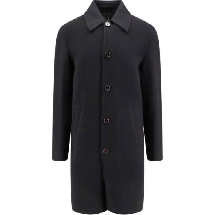 Burberry  Black Mid-Length Trench Coat with Single Breasted Design. 80939001 圖 2