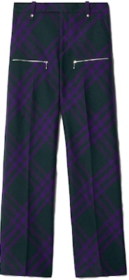 Pantalones Casuales Burberry Negros Rectos de Bloque de Color de Talle Medio. 80776471 Buy Pantalones Casuales Burberry Negros Rectos de Bloque de Color de Talle Medio. 80776471