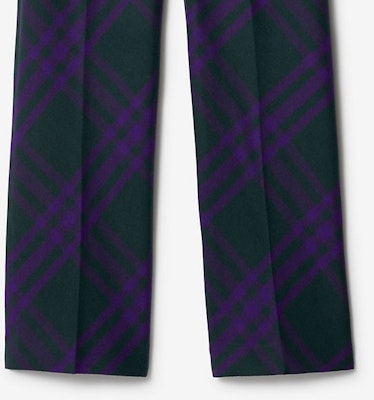 Pantalones Casuales Burberry Negros Rectos de Bloque de Color de Talle Medio. 80776471 Sizing Pantalones Casuales Burberry Negros Rectos de Bloque de Color de Talle Medio. 80776471