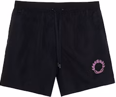 Order Burberry Shorts de Natación Negros con Cordón y Hoja de Roble. 80716011