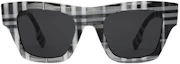 Order Burberry Black Plaid Square Sunglasses Fashion Casual Style. 40823051