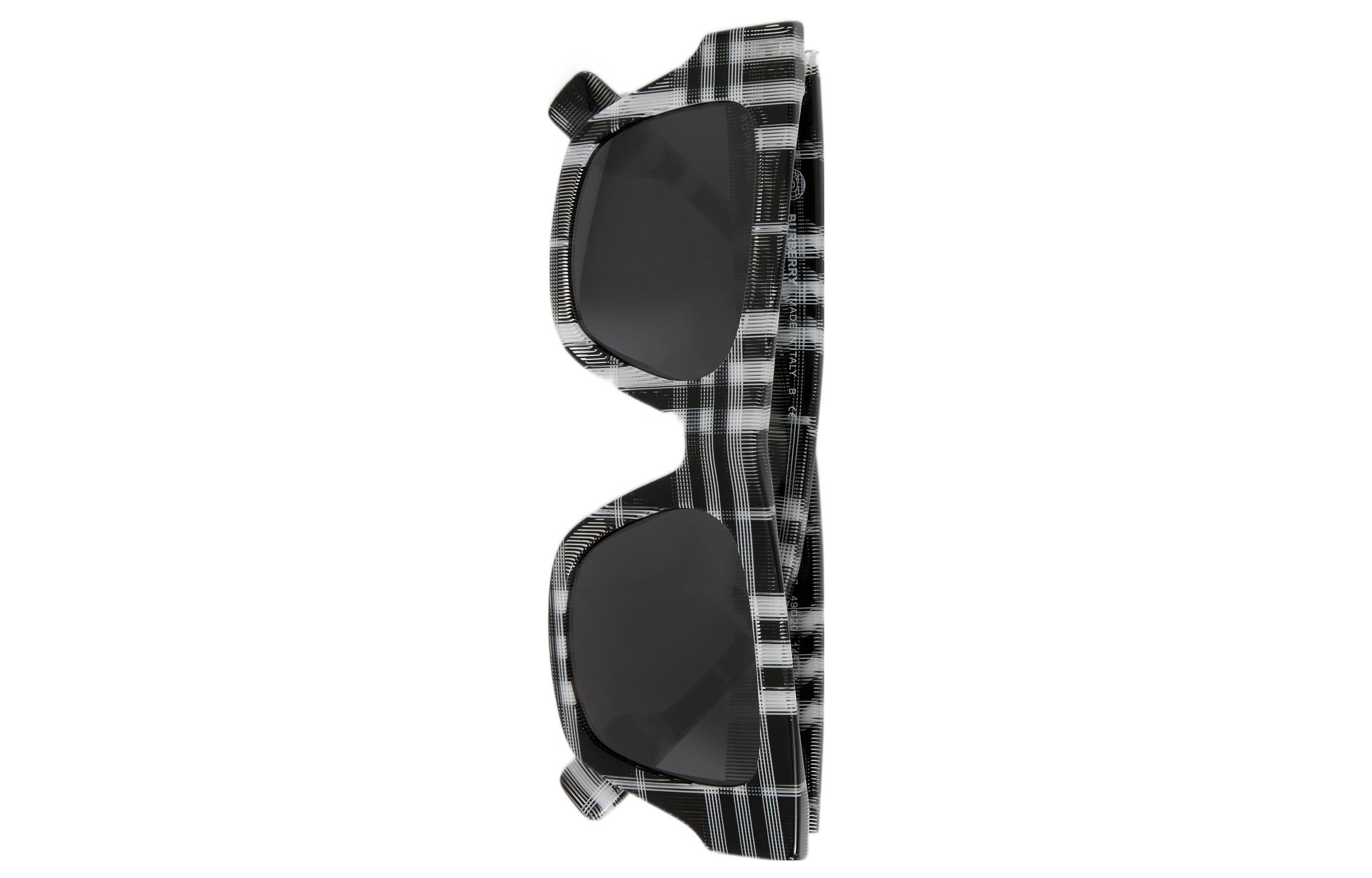 Shop Burberry  Black Plaid Square Sunglasses Fashion Casual Style. 40823051