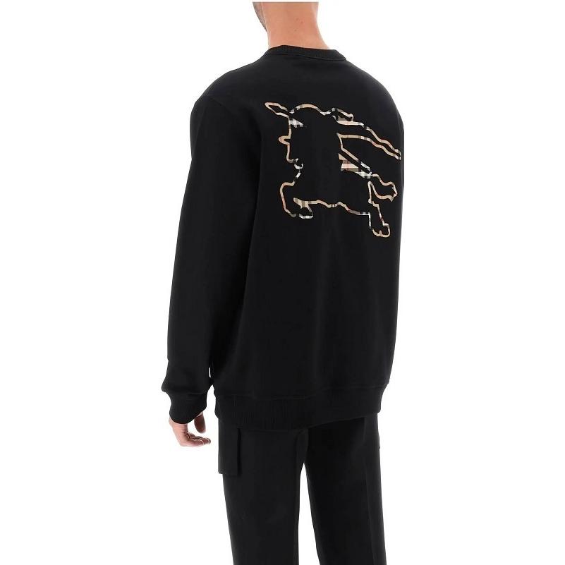 Purchase 버버리 블랙 크루넥 맨투맨 긴팔 스웻셔츠 80706801