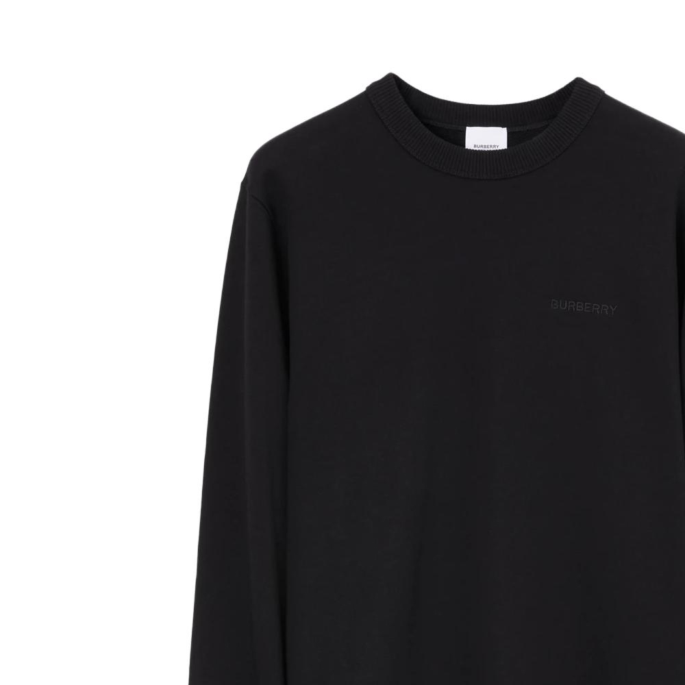 Cheap 버버리 블랙 크루넥 맨투맨 긴팔 스웻셔츠 80706801