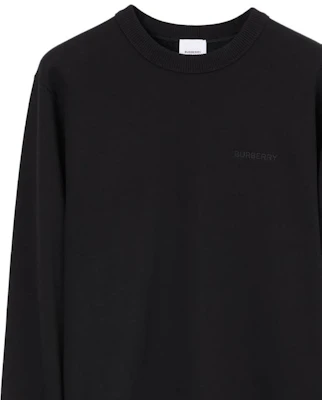 버버리 블랙 크루넥 맨투맨 긴팔 스웻셔츠 80706801 Cheap 버버리 블랙 크루넥 맨투맨 긴팔 스웻셔츠 80706801