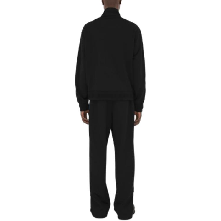 Burberry  Black Relaxed Fit Colorblock Elastic Waist Casual Pants 80917171 圖 5