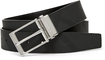 Burberry Black Reversible Check Leather Belt - 3.5cm Width 80649591 Burberry Black Reversible Check Leather Belt - 3.5cm Width 80649591
