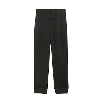 Burberry Black Ribbed Drawstring Jogger Pants 80811291