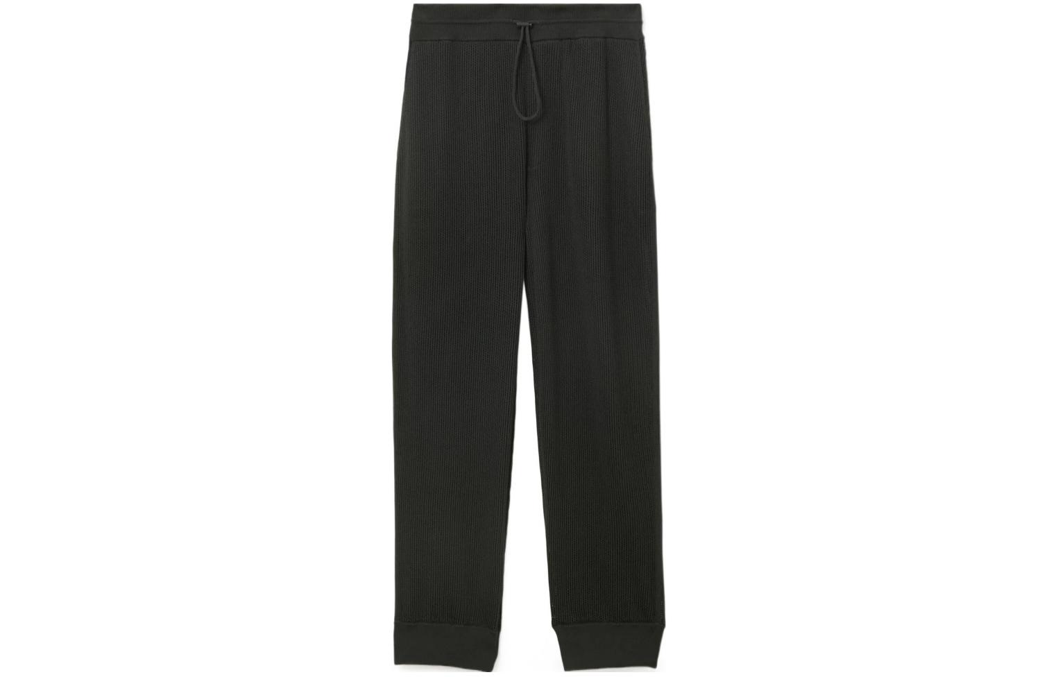 Order 버버리 블랙 골지 드로스트링 조거 팬츠 80811291