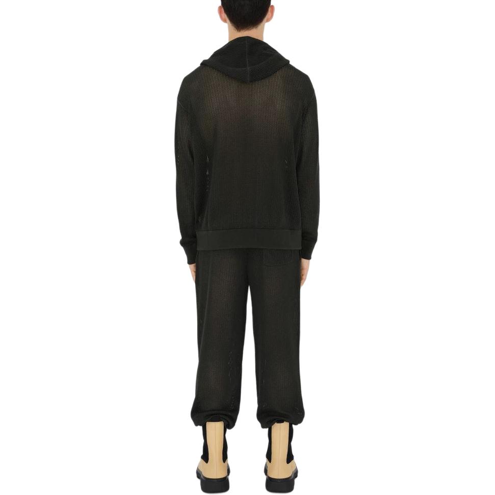 Purchase 버버리 블랙 골지 드로스트링 조거 팬츠 80811291