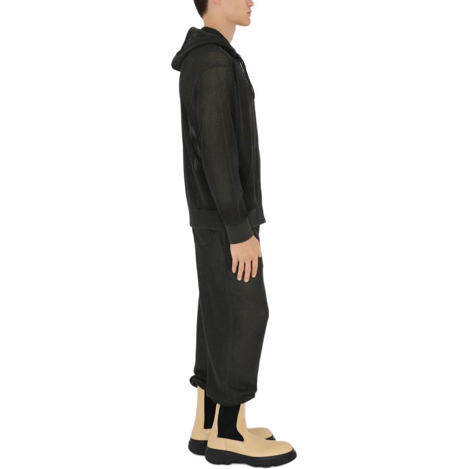 Details for 버버리 블랙 골지 드로스트링 조거 팬츠 80811291