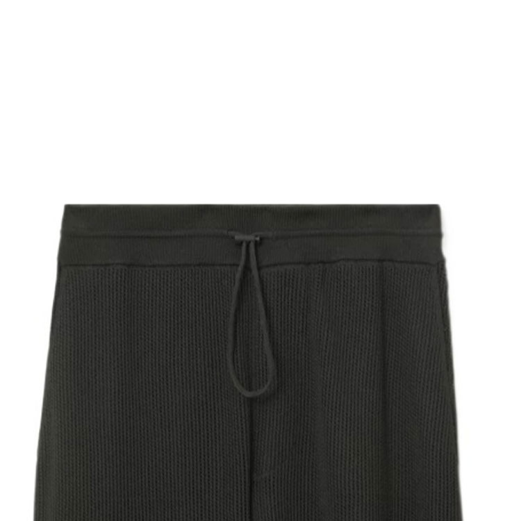 Sizing 버버리 블랙 골지 드로스트링 조거 팬츠 80811291