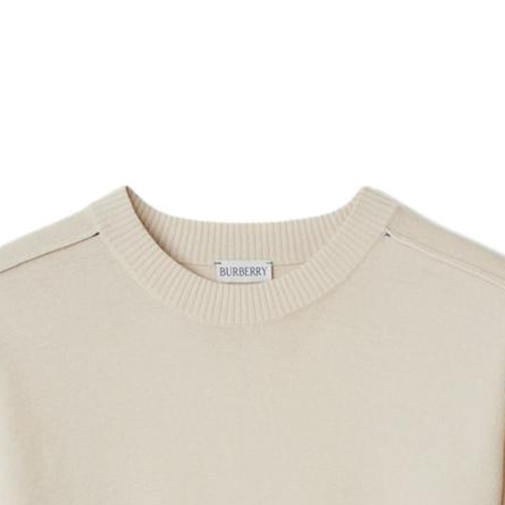 Sizing バーバリー ブラック リブ編み クルーネック セーター 80813311