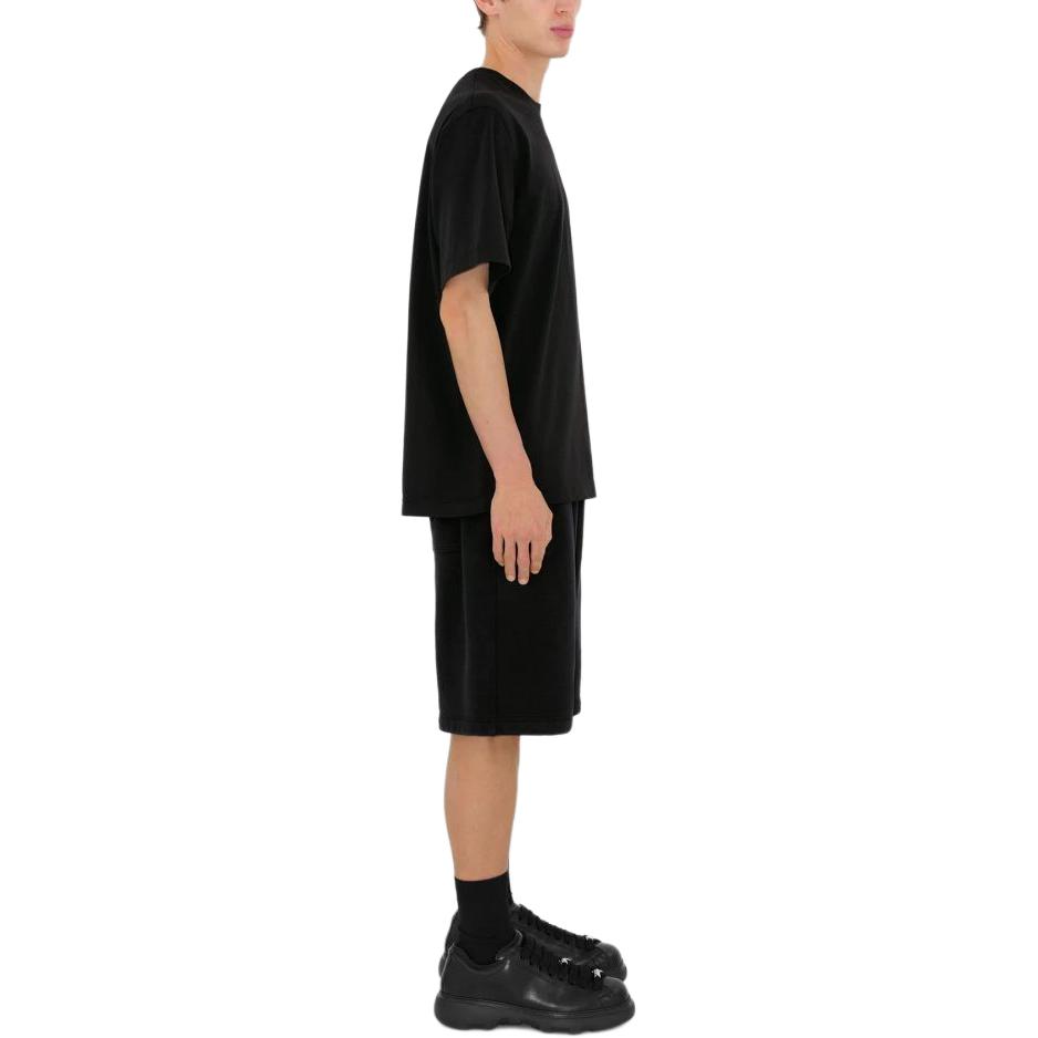 Details for Burberry 黑色短袖T恤附馬術標誌補丁. 80849511