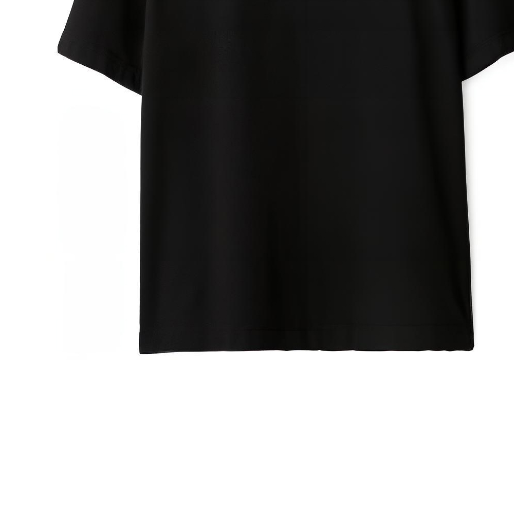 Cheap Burberry 黑色短袖T恤附馬術標誌補丁. 80849511