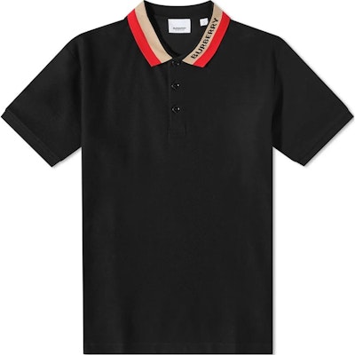 Burberry Polo Negro de Manga Corta con Logo de Letras. 8039265A1189 Buy Burberry Polo Negro de Manga Corta con Logo de Letras. 8039265A1189