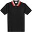 Buy Burberry Polo Negro de Manga Corta con Logo de Letras. 8039265A1189