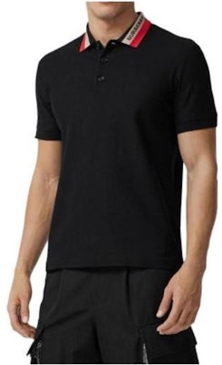 Burberry Polo Negro de Manga Corta con Logo de Letras. 8039265A1189 Lookbook Burberry Polo Negro de Manga Corta con Logo de Letras. 8039265A1189