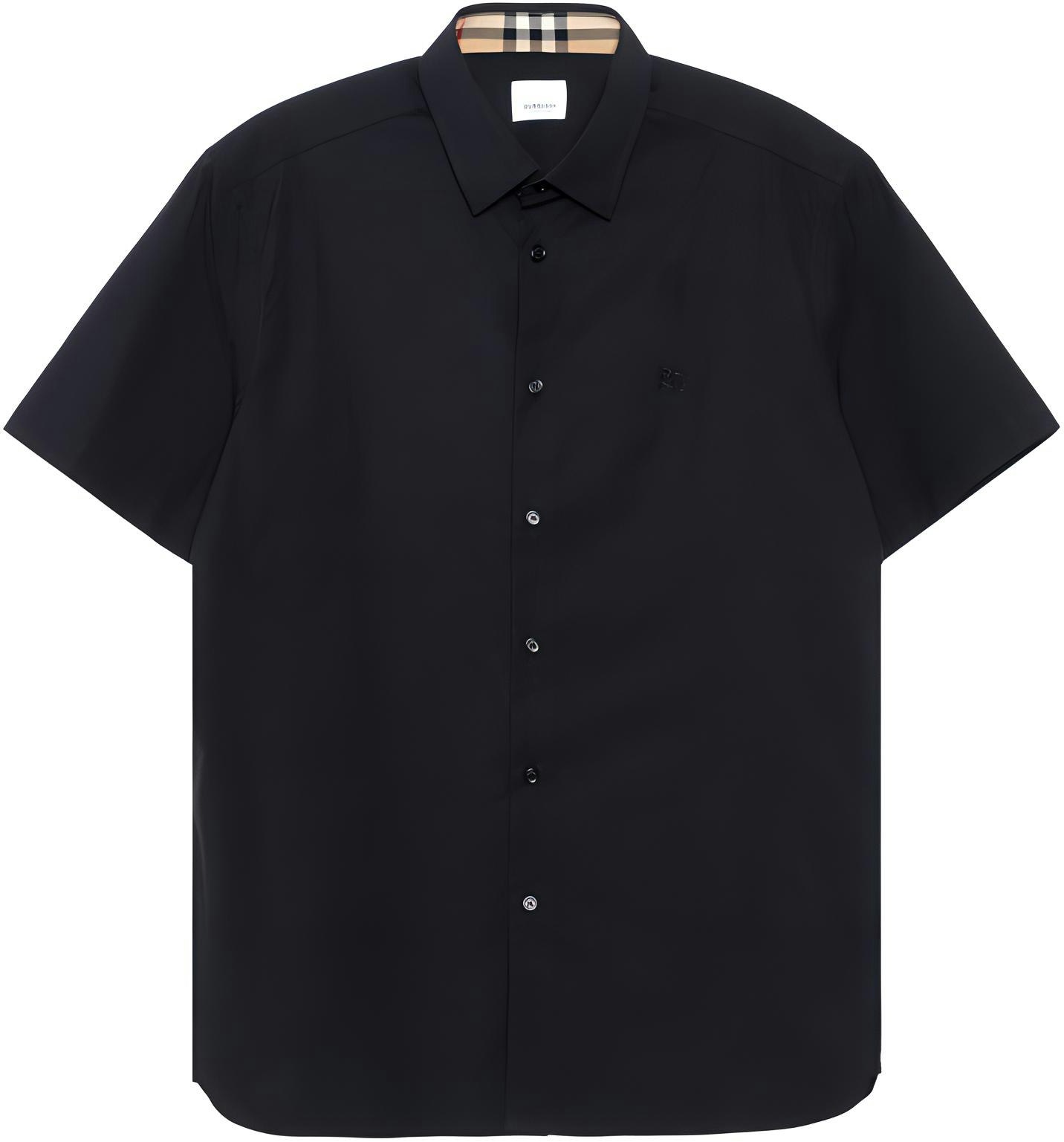 burberry-black-short-sleeve-single-breasted-shirt-80795961
