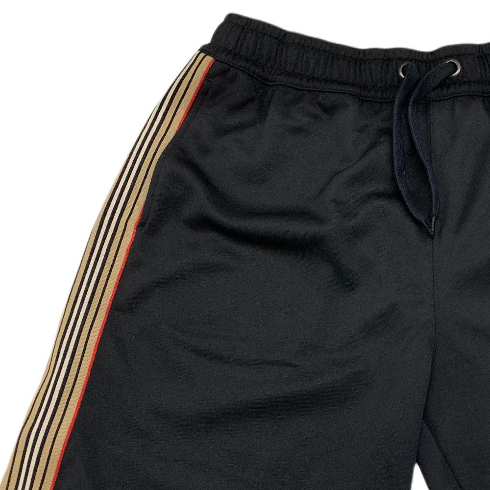Purchase Burberry  Black Side Stripe Drawstring Casual Shorts. 80710651
