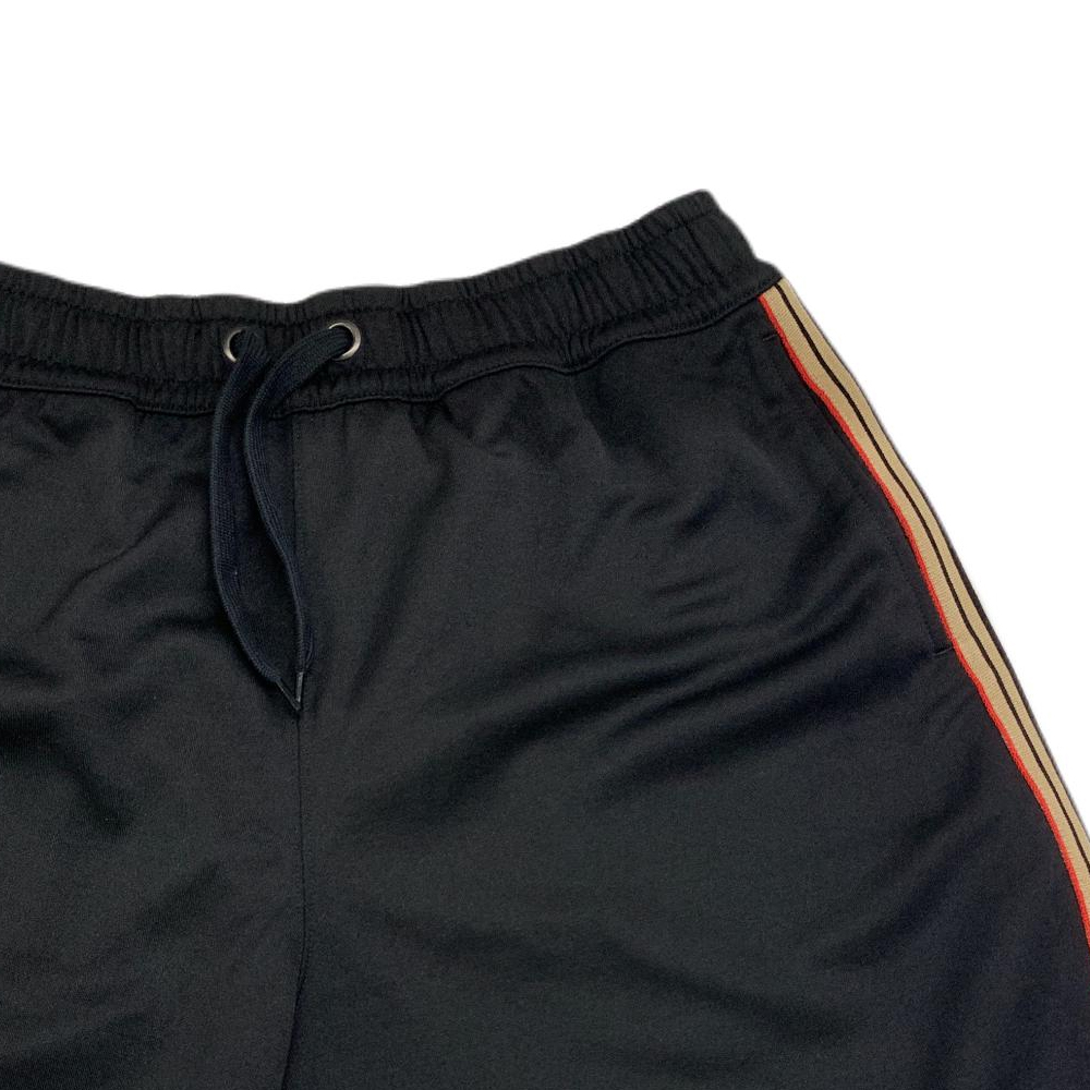 Cheap Burberry  Black Side Stripe Drawstring Casual Shorts. 80710651