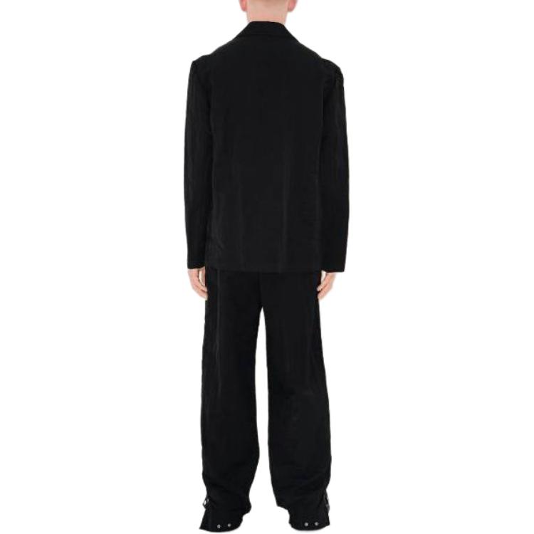 Purchase Chaqueta Negra Burberry de un solo botón con diseño interior. 80836641