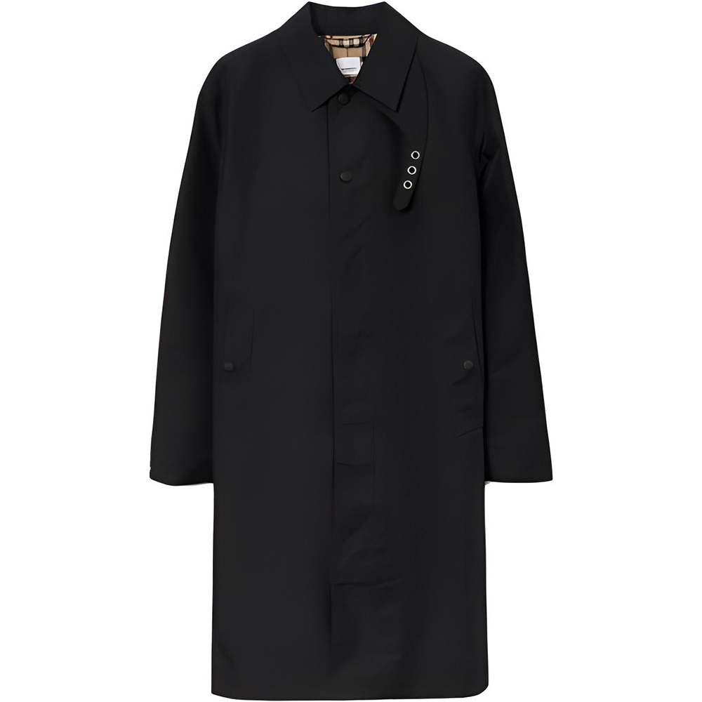 Burberry  Black Single-Breasted Long Sleeve Trench Coat. 80746871