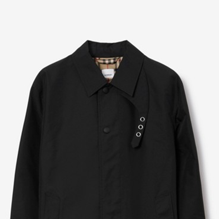 Burberry  Black Single-Breasted Long Sleeve Trench Coat. 80746871 圖 3