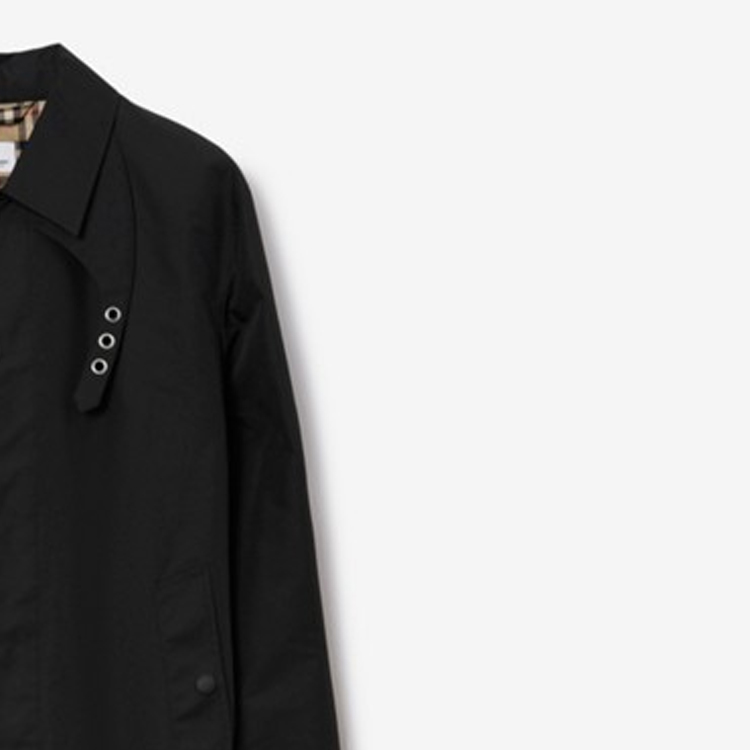 Burberry  Black Single-Breasted Long Sleeve Trench Coat. 80746871 圖 4