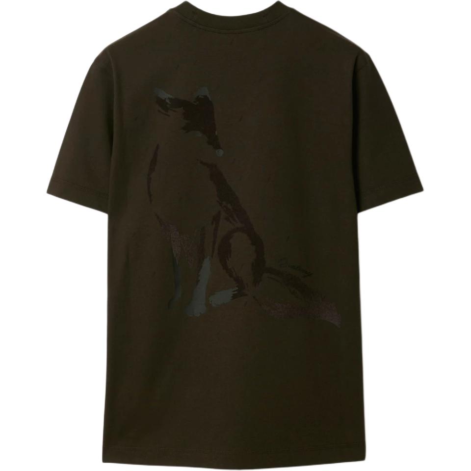 Burberry  Black Slim Fit Short Sleeve T-Shirt with Printed Design 80935931 圖 3