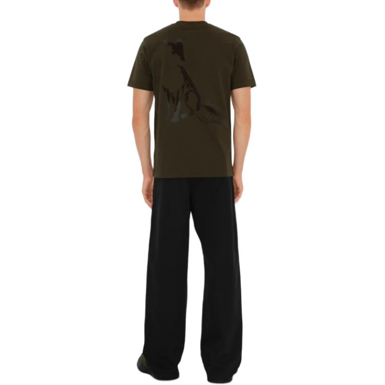 Burberry  Black Slim Fit Short Sleeve T-Shirt with Printed Design 80935931 圖 5