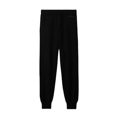 Burberry Black Solid Color Drawstring Jogger Pants 80958031