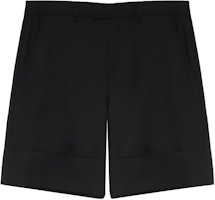Burberry Black Solid Color Mid-Waist Casual Shorts. 80559091 Burberry Black Solid Color Mid-Waist Casual Shorts. 80559091