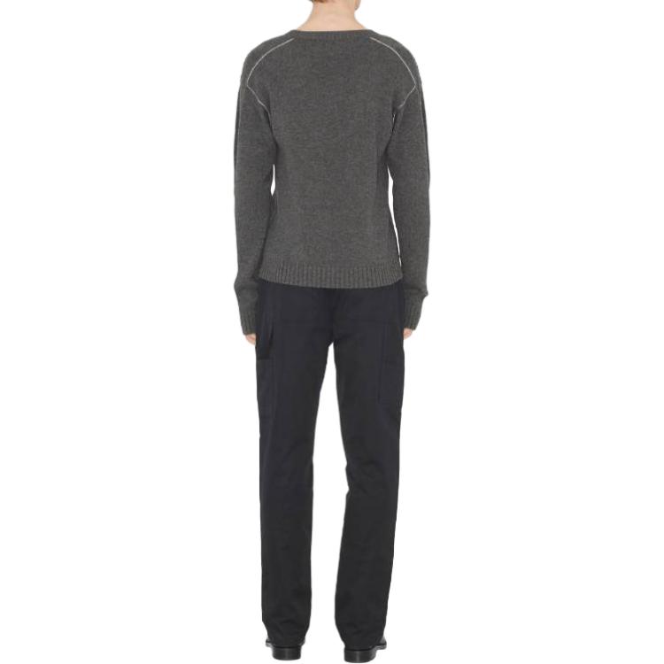 Burberry  Black Solid Color Straight-Leg Zipper Casual Pants 80706081 圖 4