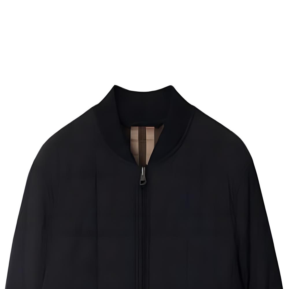 Burberry  Black Solid Color Zip-Up Baseball Collar Jacket 80911011 圖 3